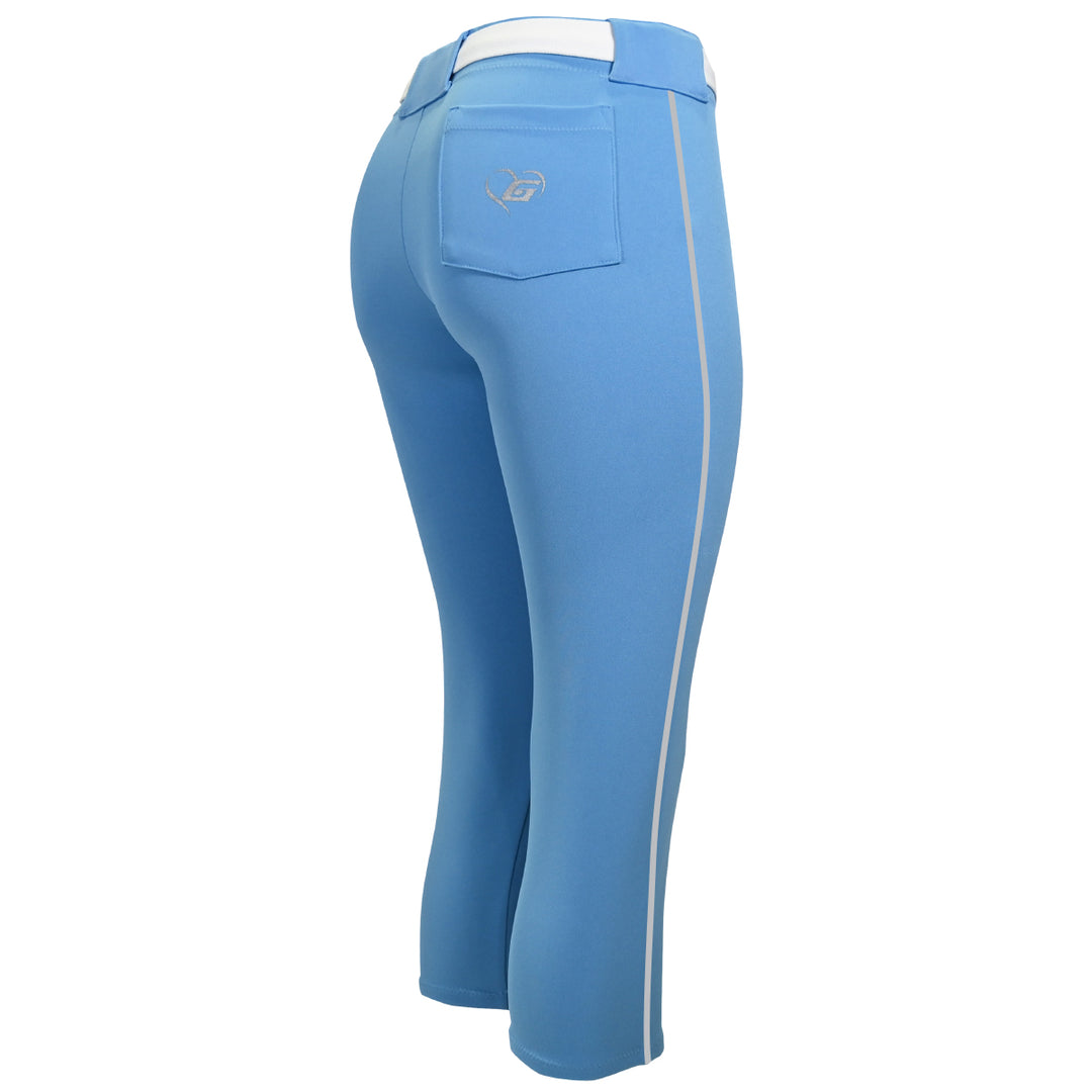 BELTED COLUMBIA SOFTBALL PANTS WITH BRAID