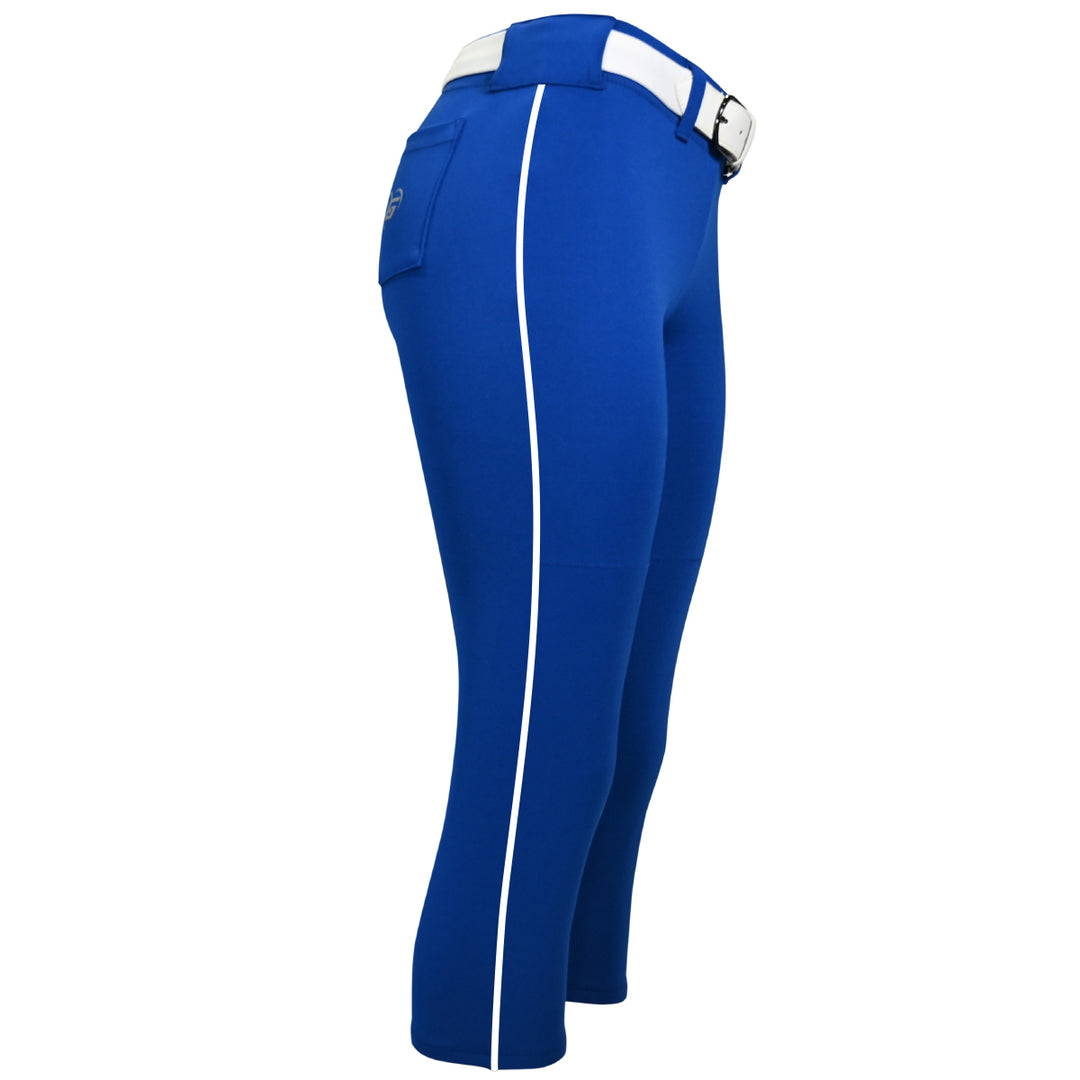 BELTED ROYAL SOFTBALL PANTS WITH BRAID