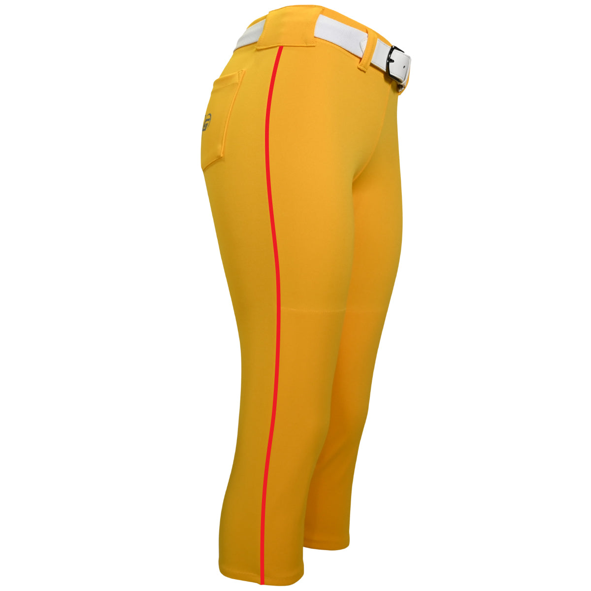 BELTED LIGHT GOLD SOFTBALL PANTS WITH BRAID – TheGluv Athletique