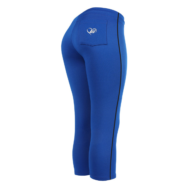 BELTLESS ROYAL SOFTBALL PANTS WITH BRAID