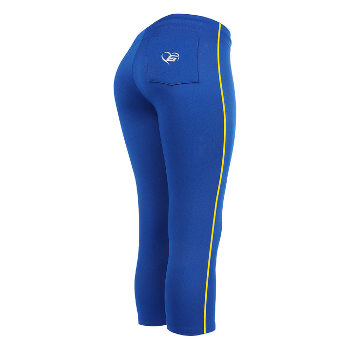 BELTLESS ROYAL SOFTBALL PANTS WITH BRAID