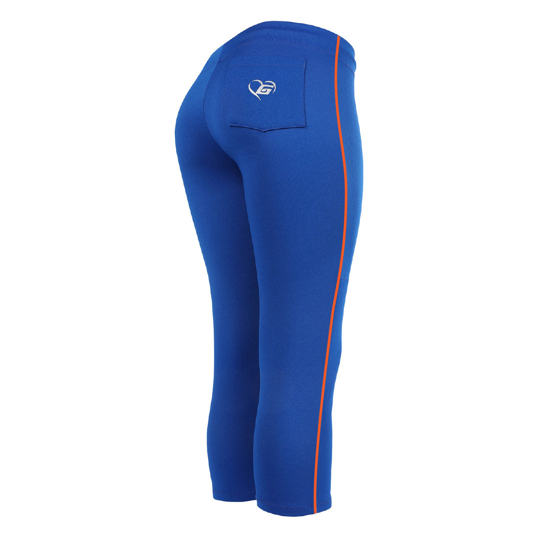 BELTLESS ROYAL SOFTBALL PANTS WITH BRAID