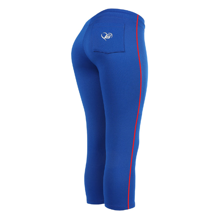 BELTLESS ROYAL SOFTBALL PANTS WITH BRAID